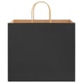 Pikkukuva 5 / 11: vidaXL Paperikassit 250 kpl kahvoilla musta 32x22x28 cm