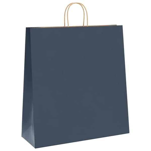 vidaXL Paperikassit 50 kpl kahvoilla sininen 45x17x48 cm