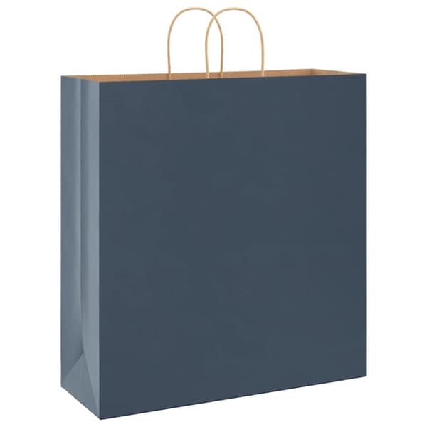 vidaXL Paperikassit 50 kpl kahvoilla sininen 45x17x48 cm