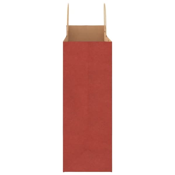vidaXL kraftpapirposer 250 stk. med håndtag 32x17x44 cm rød