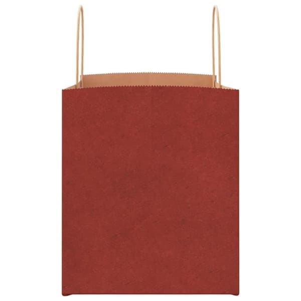 vidaXL Paperikassit 250 kpl kahvoilla punainen 32x22x24 cm