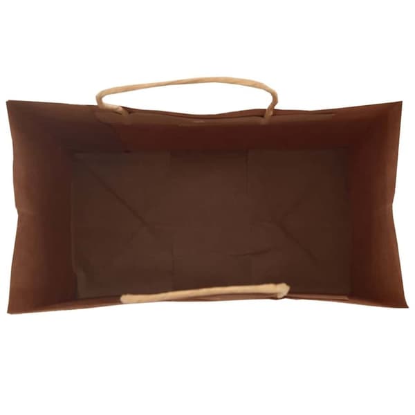 vidaXL kraftpapirposer 50 stk. med håndtag 15x8x21 cm rød