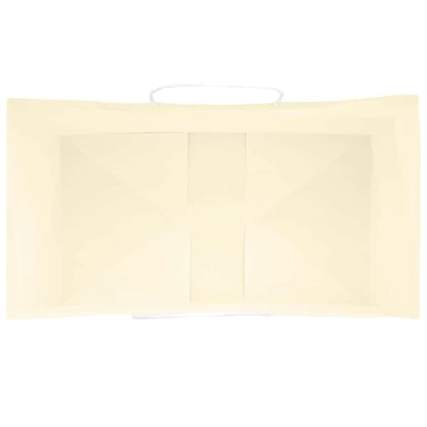 vidaXL kraftpapirposer 50 stk. med håndtag 15x8x21 cm gul