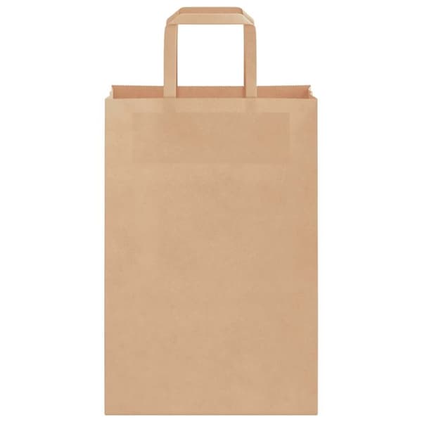 vidaXL kraftpapirposer 50 stk. med håndtag 21x11x31 cm brun