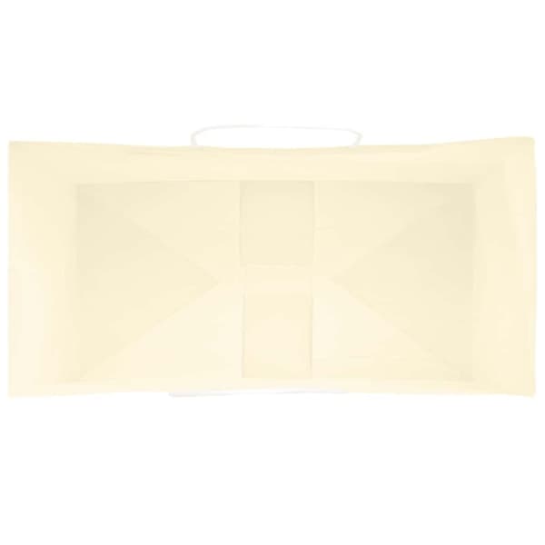 vidaXL kraftpapirposer 50 stk. med håndtag 21x11x31 cm gul