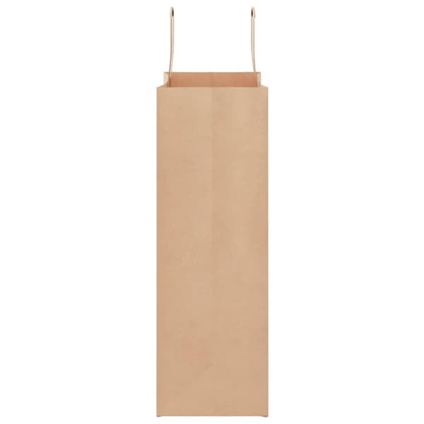 vidaXL Kraftpapperspåsar 50 st med handtag brun 26x12x35 cm
