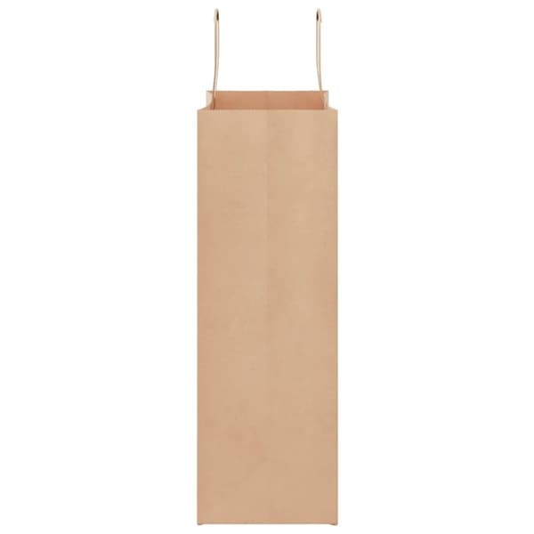 vidaXL kraftpapirposer 50 stk. med håndtag 26x12x35 cm brun