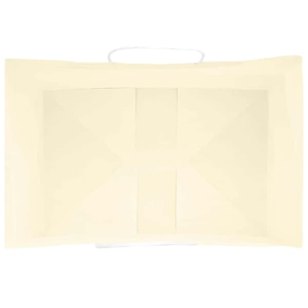 vidaXL kraftpapirposer 250 stk. med håndtag 32x22x28 cm gul