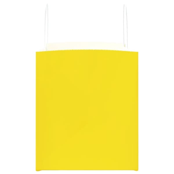 vidaXL kraftpapirposer 250 stk. med håndtag 32x22x24 cm gul