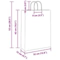 Miniatyrbillede 11 af 11: vidaXL kraftpapirposer 250 stk. med håndtag 32x12x42 cm gul