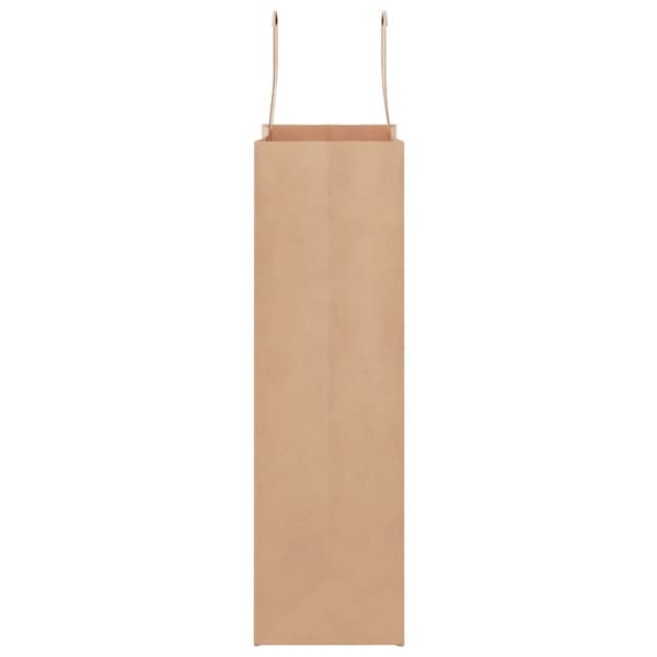 vidaXL Paperikassit 250 kpl kahvoilla ruskea 21x11x36 cm