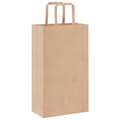 Pikkukuva 7 / 11: vidaXL Paperikassit 250 kpl kahvoilla ruskea 21x11x36 cm