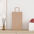 Pikkukuva 2 / 11: vidaXL Paperikassit 250 kpl kahvoilla ruskea 21x11x36 cm