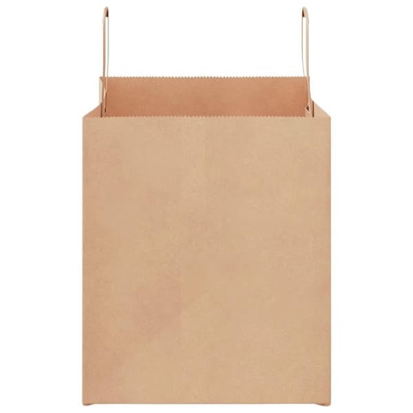 vidaXL kraftpapirposer 250 stk. med håndtag 32x22x24 cm brun