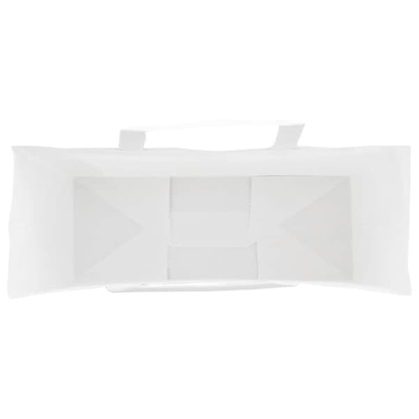 vidaXL Paperikassit 50 kpl kahvoilla valkoinen 45x17x48 cm