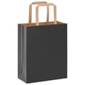 Pikkukuva 3 / 11: vidaXL Paperikassit 50 kpl kahvoilla musta 18x8x22 cm