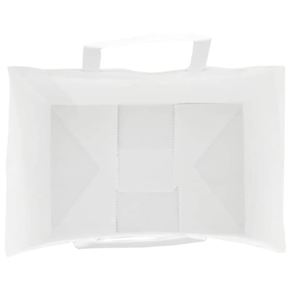 vidaXL kraftpapirposer 50 stk. med håndtag 32x22x24 cm hvid