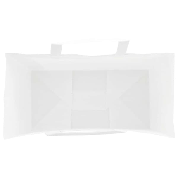 vidaXL Kraftpapperspåsar 250 st med handtag vit 21x11x31 cm