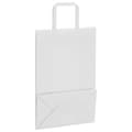 Miniatyrbild 9 av 11: vidaXL Kraftpapperspåsar 250 st med handtag vit 21x11x31 cm