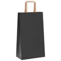 Pikkukuva 4 / 11: vidaXL Paperikassit 50 kpl kahvoilla musta 21x11x36 cm