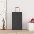 Pikkukuva 2 / 11: vidaXL Paperikassit 50 kpl kahvoilla musta 21x11x36 cm