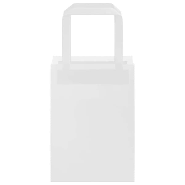 vidaXL kraftpapirposer 250 stk. med håndtag 15x8x21 cm hvid