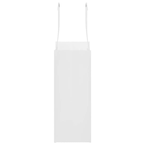 vidaXL kraftpapirposer 250 stk. med håndtag 15x8x21 cm hvid