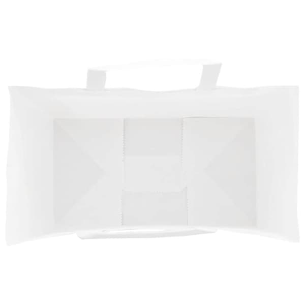 vidaXL kraftpapirposer 250 stk. med håndtag 15x8x21 cm hvid