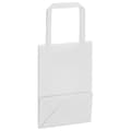 Miniatyrbillede 9 af 11: vidaXL kraftpapirposer 250 stk. med håndtag 15x8x21 cm hvid