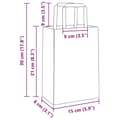 Miniatyrbillede 11 af 11: vidaXL kraftpapirposer 250 stk. med håndtag 15x8x21 cm hvid