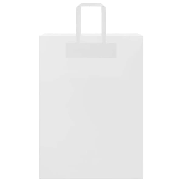 vidaXL kraftpapirposer 50 stk. med håndtag 32x17x44 cm hvid