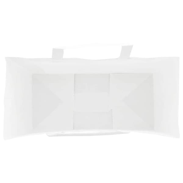 vidaXL kraftpapirposer 250 stk. med håndtag 26x12x35 cm hvid