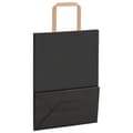 Pikkukuva 9 / 11: vidaXL Paperikassit 50 kpl kahvoilla musta 21x11x28 cm