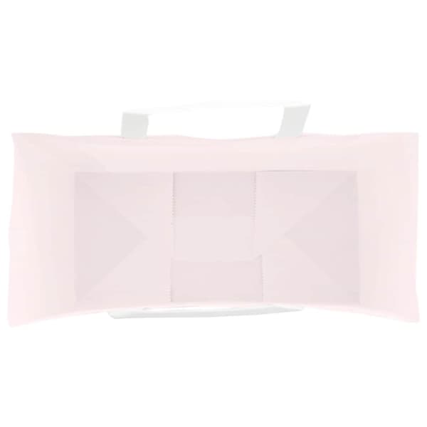 vidaXL Kraftpapperspåsar 50 st med handtag rosa 26x12x35 cm