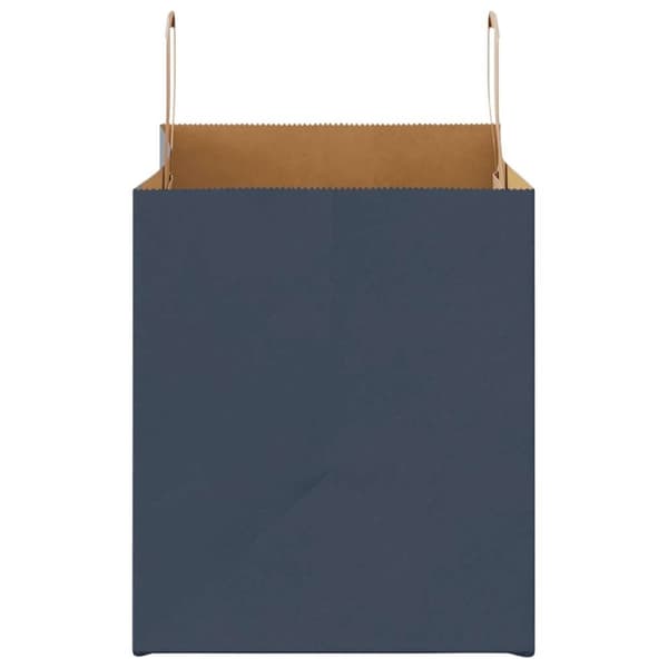 vidaXL Kraftpapperspåsar 50 st med handtag blå 32x22x24 cm