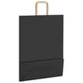 Pikkukuva 9 / 11: vidaXL Paperikassit 250 kpl kahvoilla musta 32x12x42 cm
