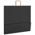 Miniatyrbild 9 av 11: vidaXL Kraftpapperspåsar 250 st med handtag svart 54x15x49 cm