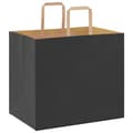 Miniatyrbild 7 av 11: vidaXL Kraftpapperspåsar 250 st med handtag svart 32x22x28 cm