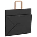 Miniatyrbild 9 av 11: vidaXL Kraftpapperspåsar 250 st med handtag svart 32x22x28 cm