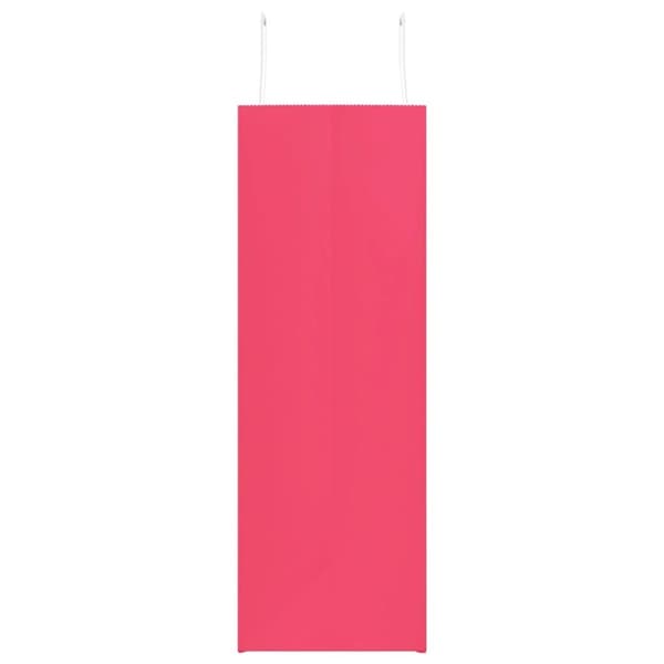vidaXL Kraftpapperspåsar 50 st med handtag rosa 45x17x48 cm