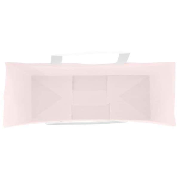 vidaXL Kraftpapperspåsar 50 st med handtag rosa 45x17x48 cm