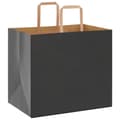 Pikkukuva 3 / 11: vidaXL Paperikassit 250 kpl kahvoilla musta 32x22x28 cm