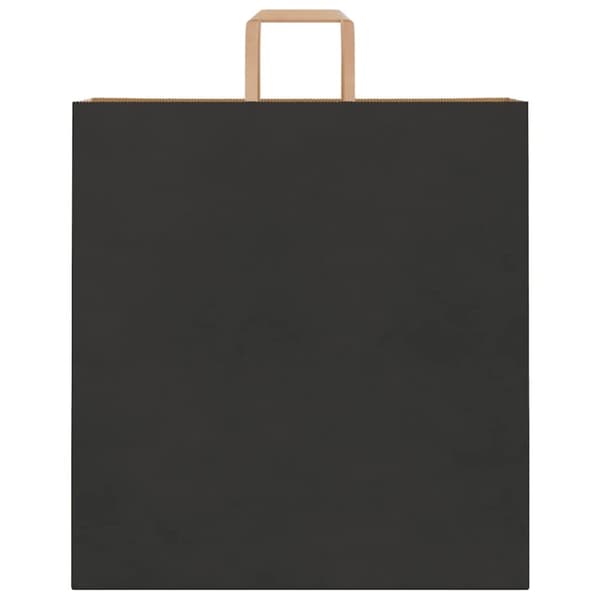 vidaXL Paperikassit 50 kpl kahvoilla musta 45x17x48 cm
