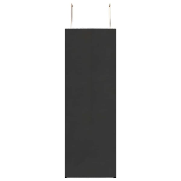 vidaXL Paperikassit 50 kpl kahvoilla musta 45x17x48 cm