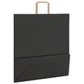 Pikkukuva 9 / 11: vidaXL Paperikassit 50 kpl kahvoilla musta 45x17x48 cm