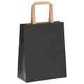 Pikkukuva 4 / 11: vidaXL Paperikassit 250 kpl kahvoilla musta 18x8x22 cm