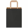 Pikkukuva 5 / 11: vidaXL Paperikassit 250 kpl kahvoilla musta 18x8x22 cm