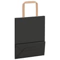 Pikkukuva 9 / 11: vidaXL Paperikassit 250 kpl kahvoilla musta 18x8x22 cm