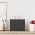 Pikkukuva 2 / 11: vidaXL Paperikassit 250 kpl kahvoilla musta 32x17x25 cm