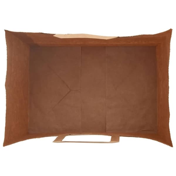 vidaXL Kraftpapperspåsar 250 st med handtag svart 32x22x24 cm